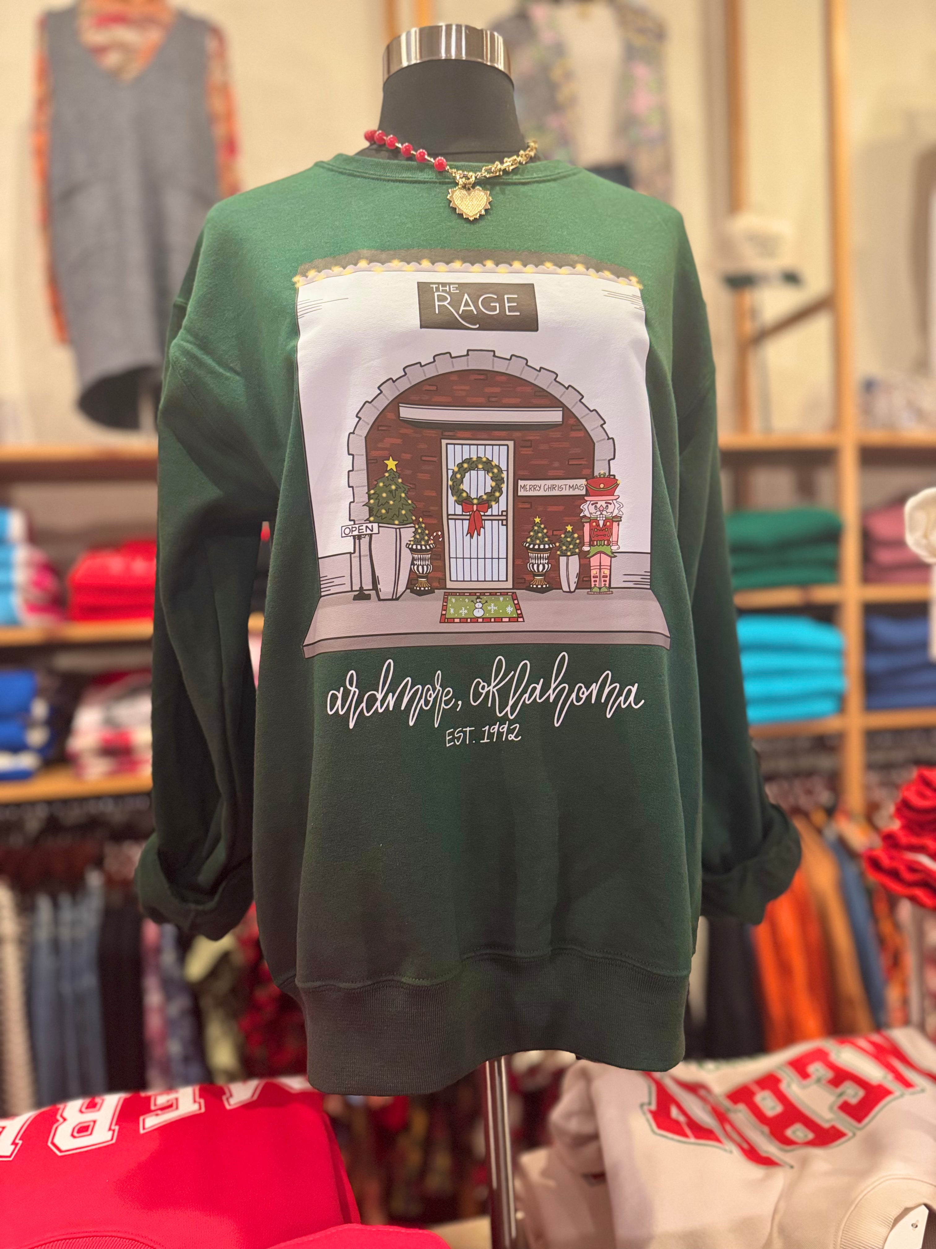 Rage Christmas Storefront Sweatshirt