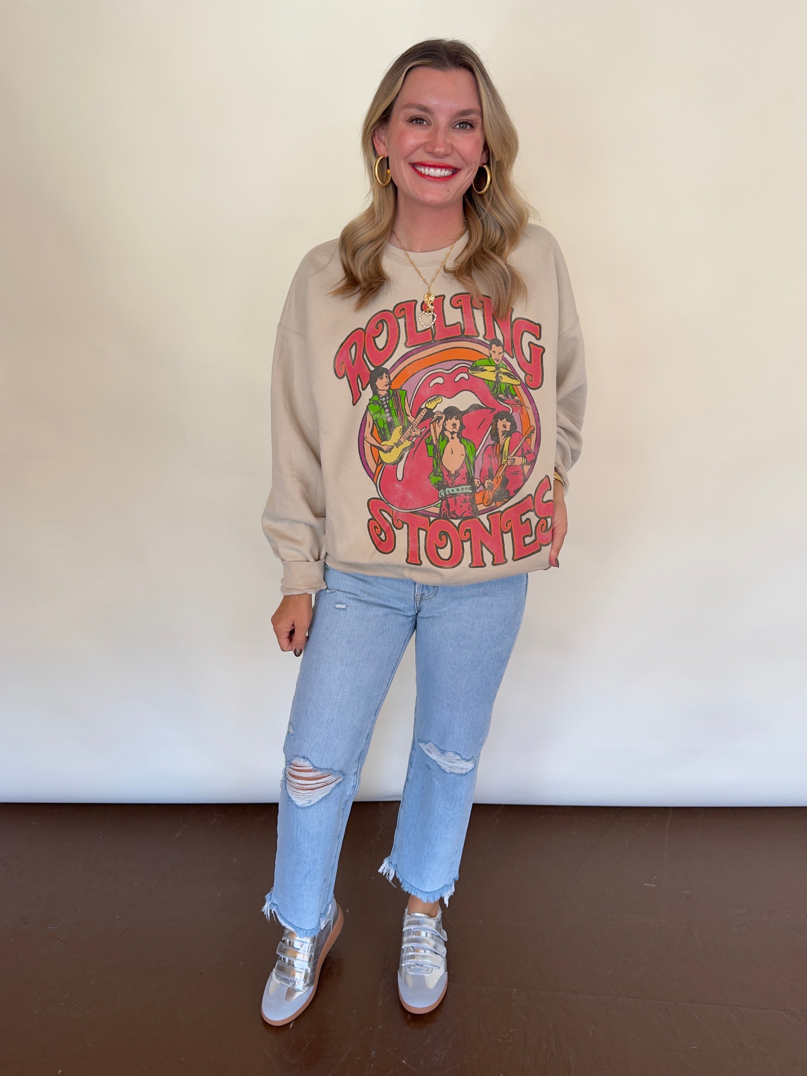 LivyLu Rolling Stones Vintage Concert Sweatshirt