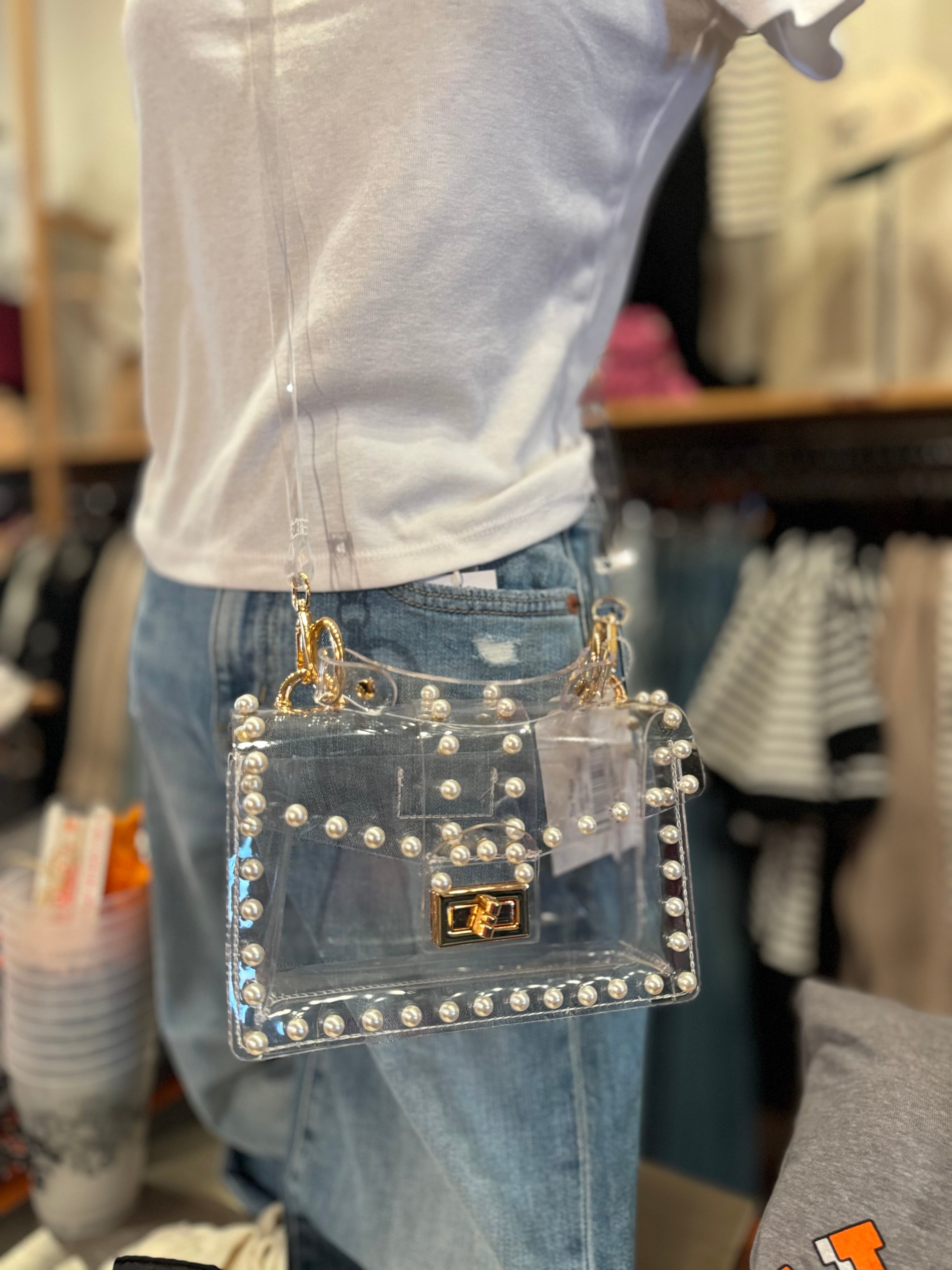 Clear Pearl Clutch