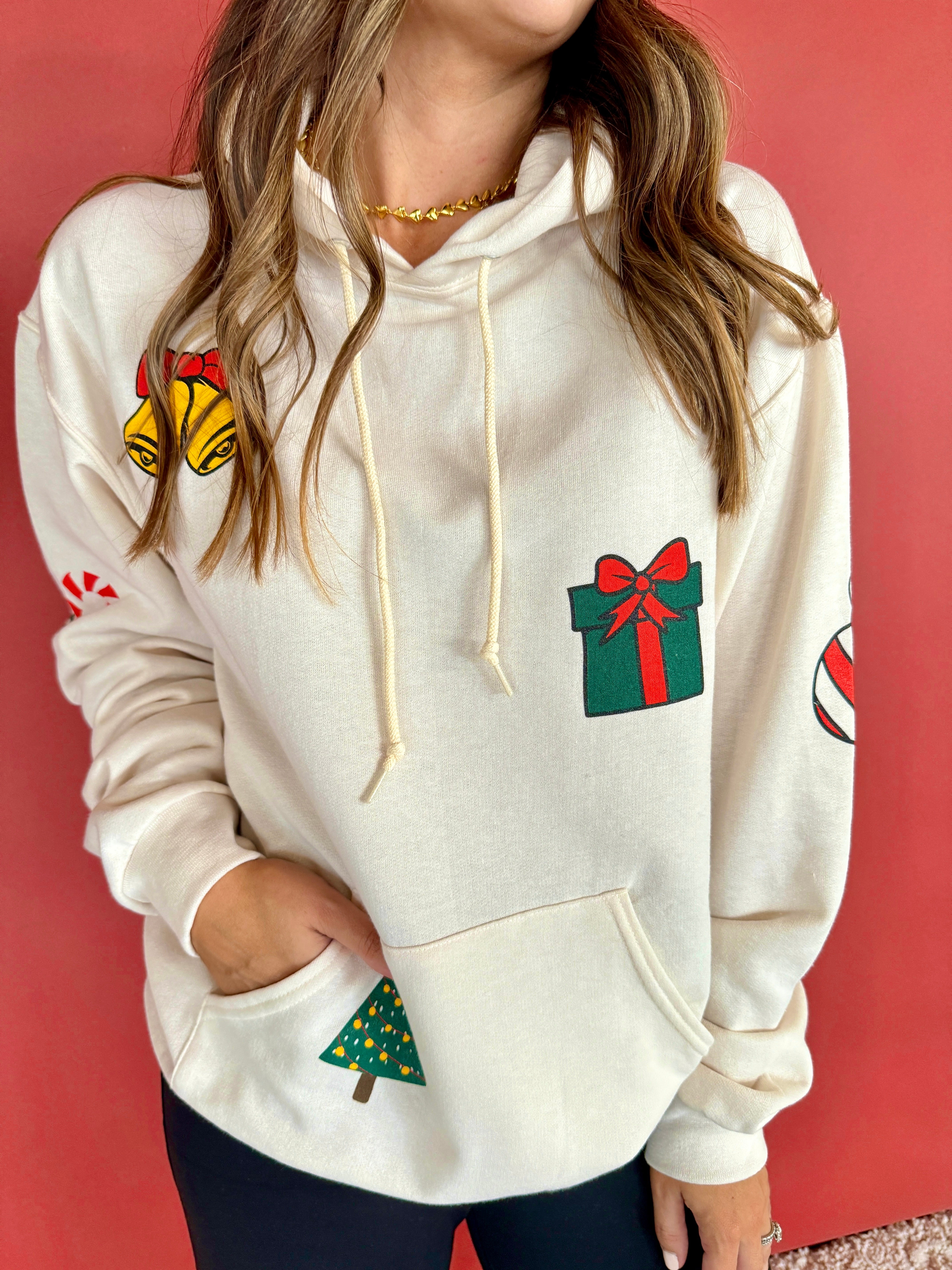 Christmas Patchwork Hoodie