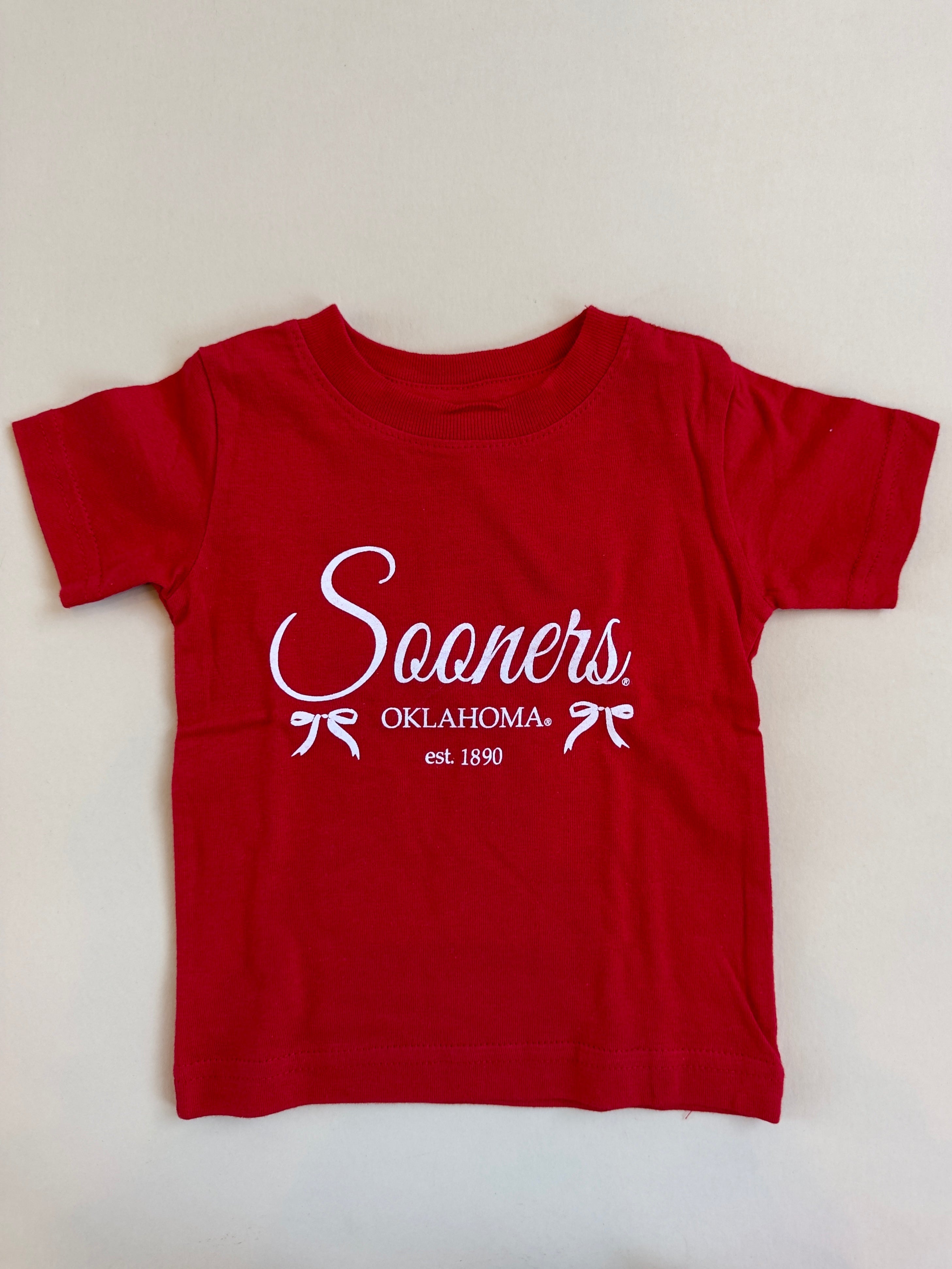 Kids OU Sooner Bows Tee