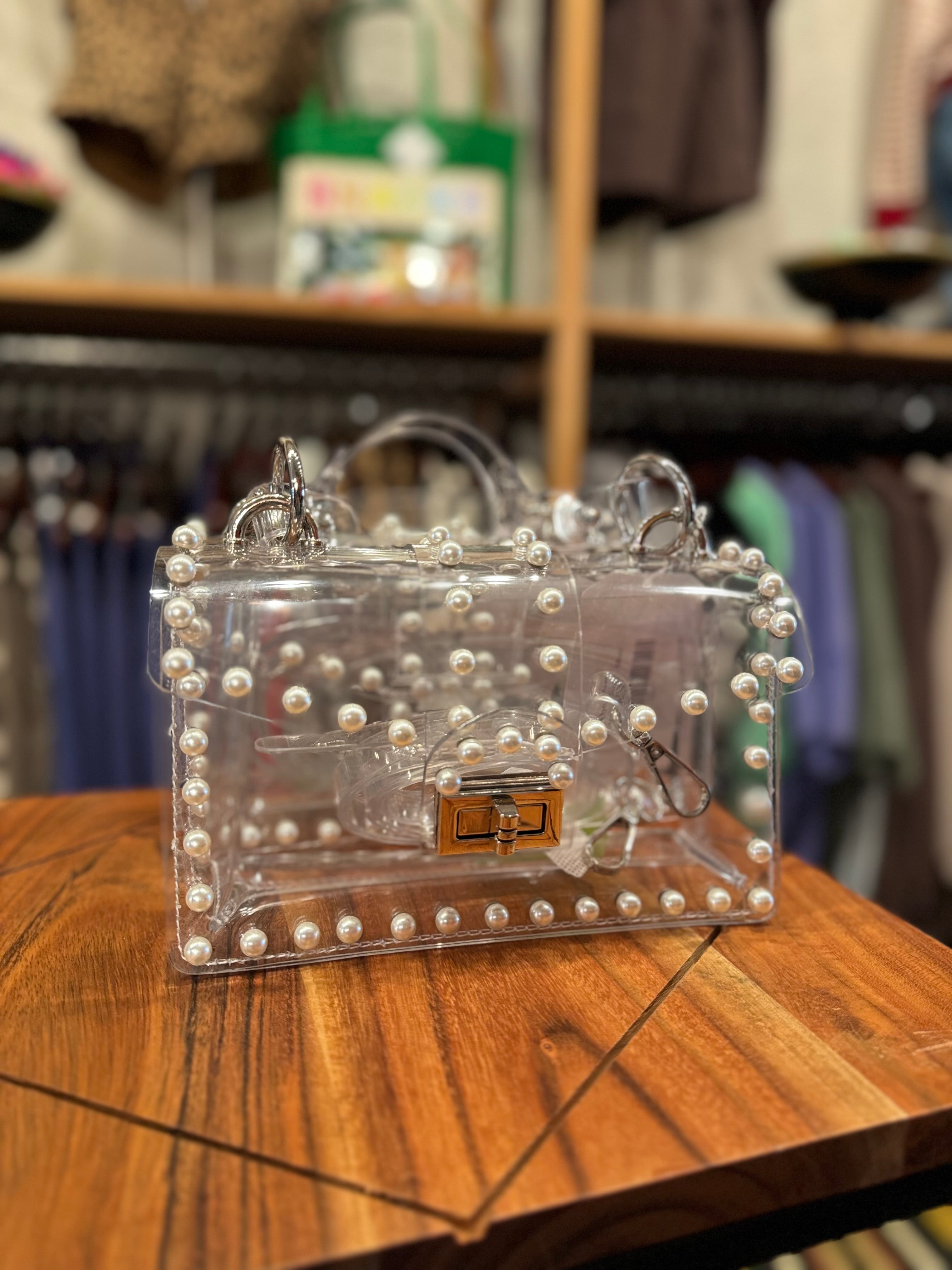 Clear Pearl Clutch