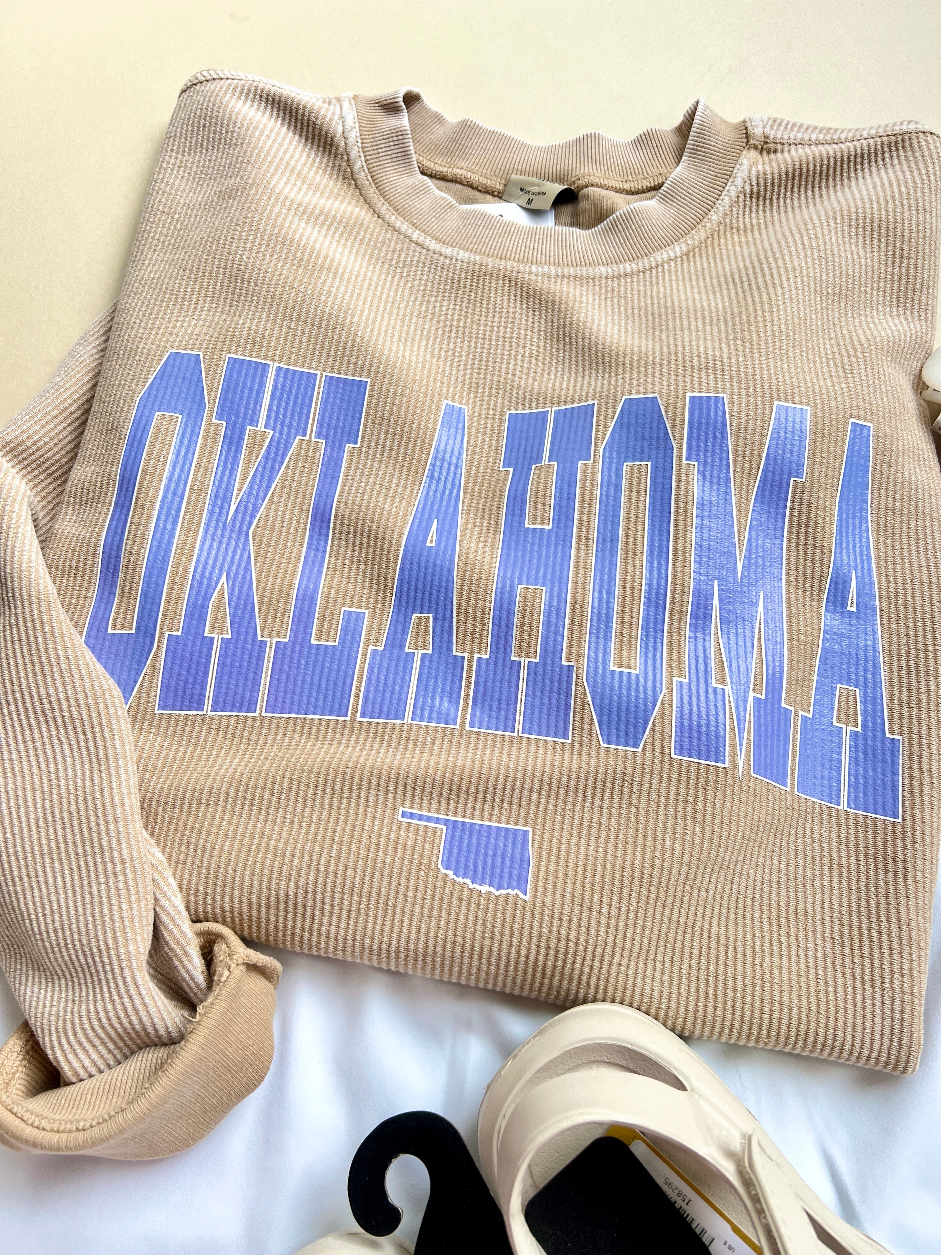 Oklahoma Corded Sweatshirt