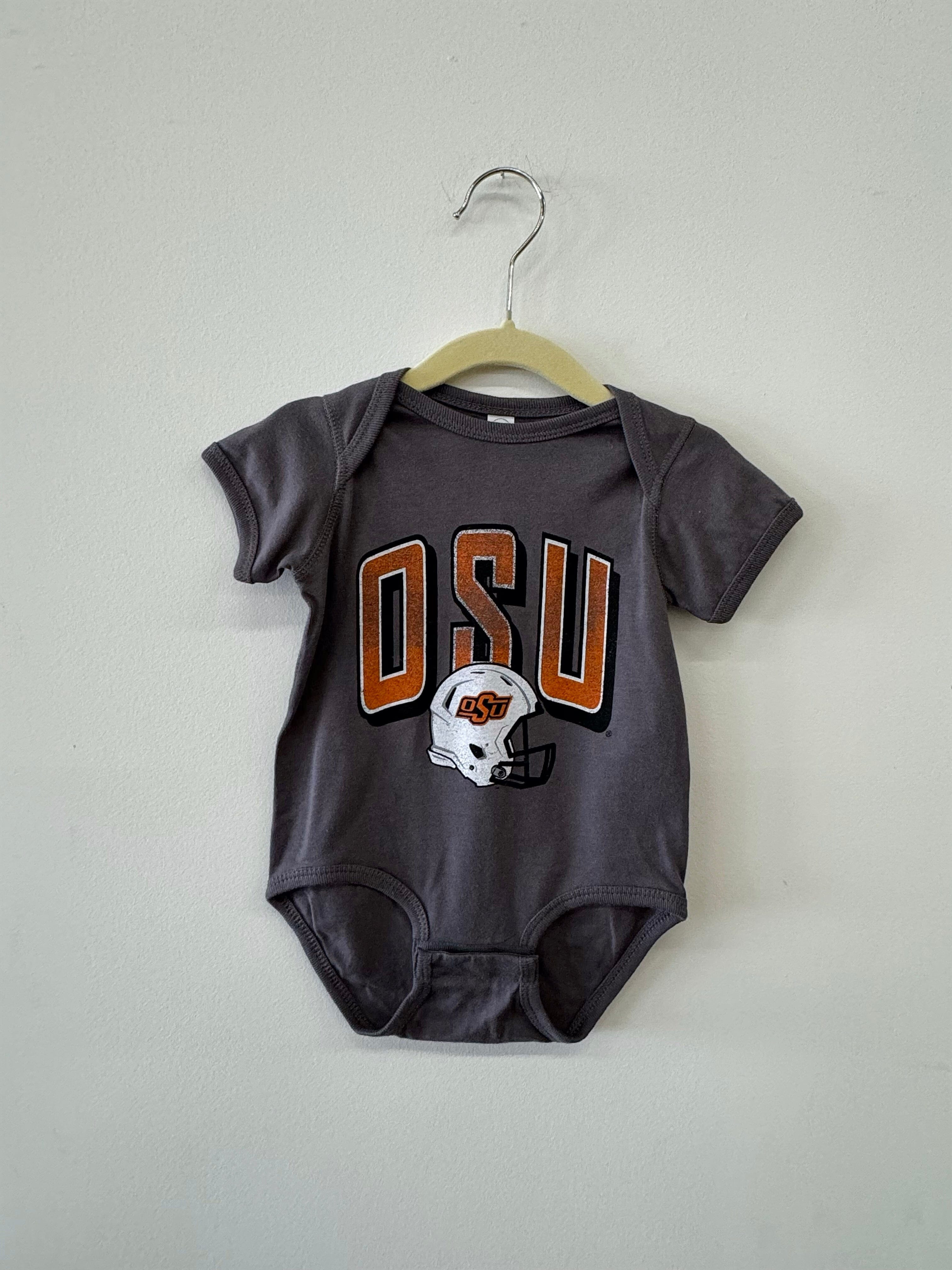 OSU Helmet Fade Onesie