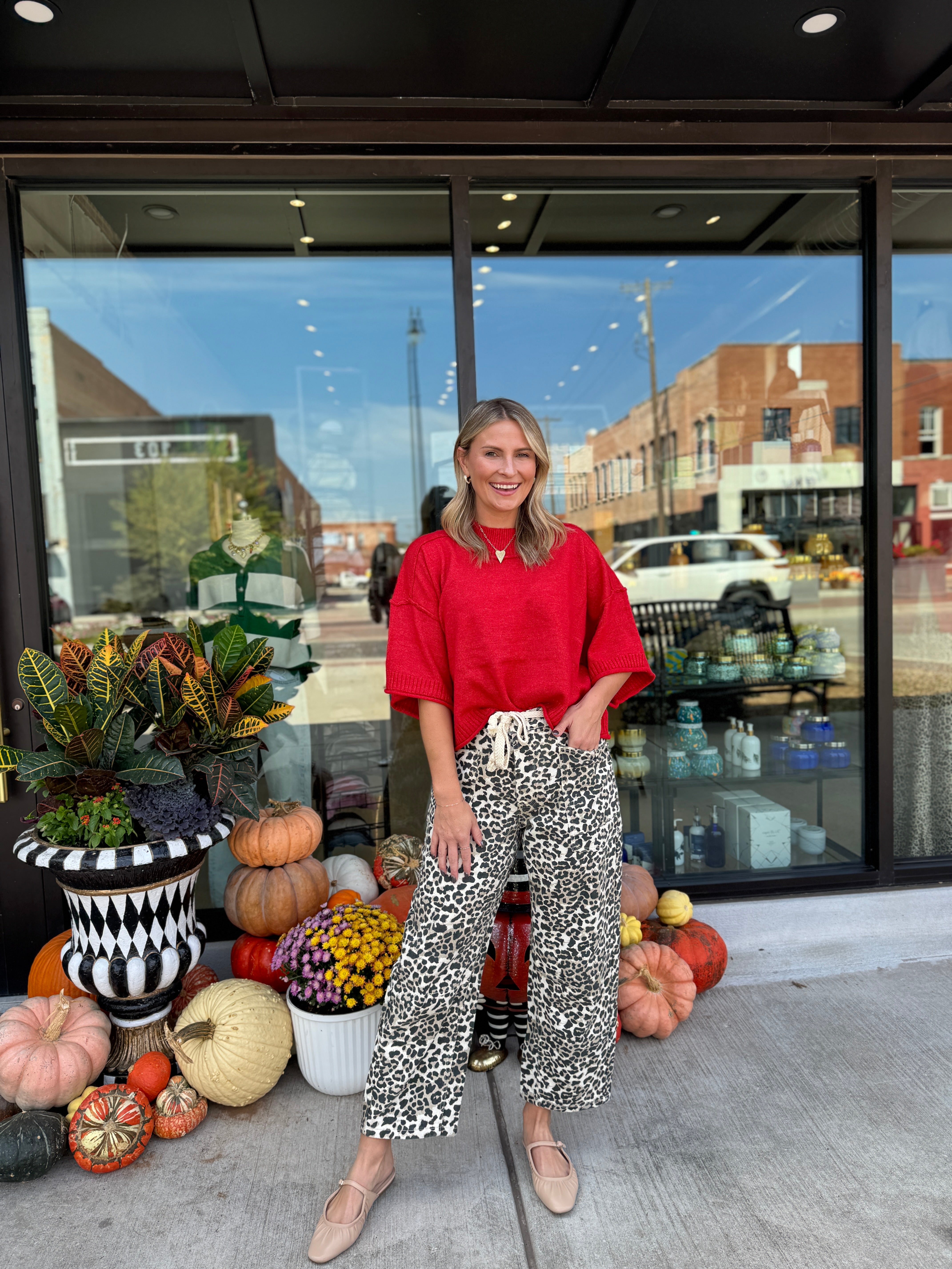 Lilly Leopard Barrel Pant