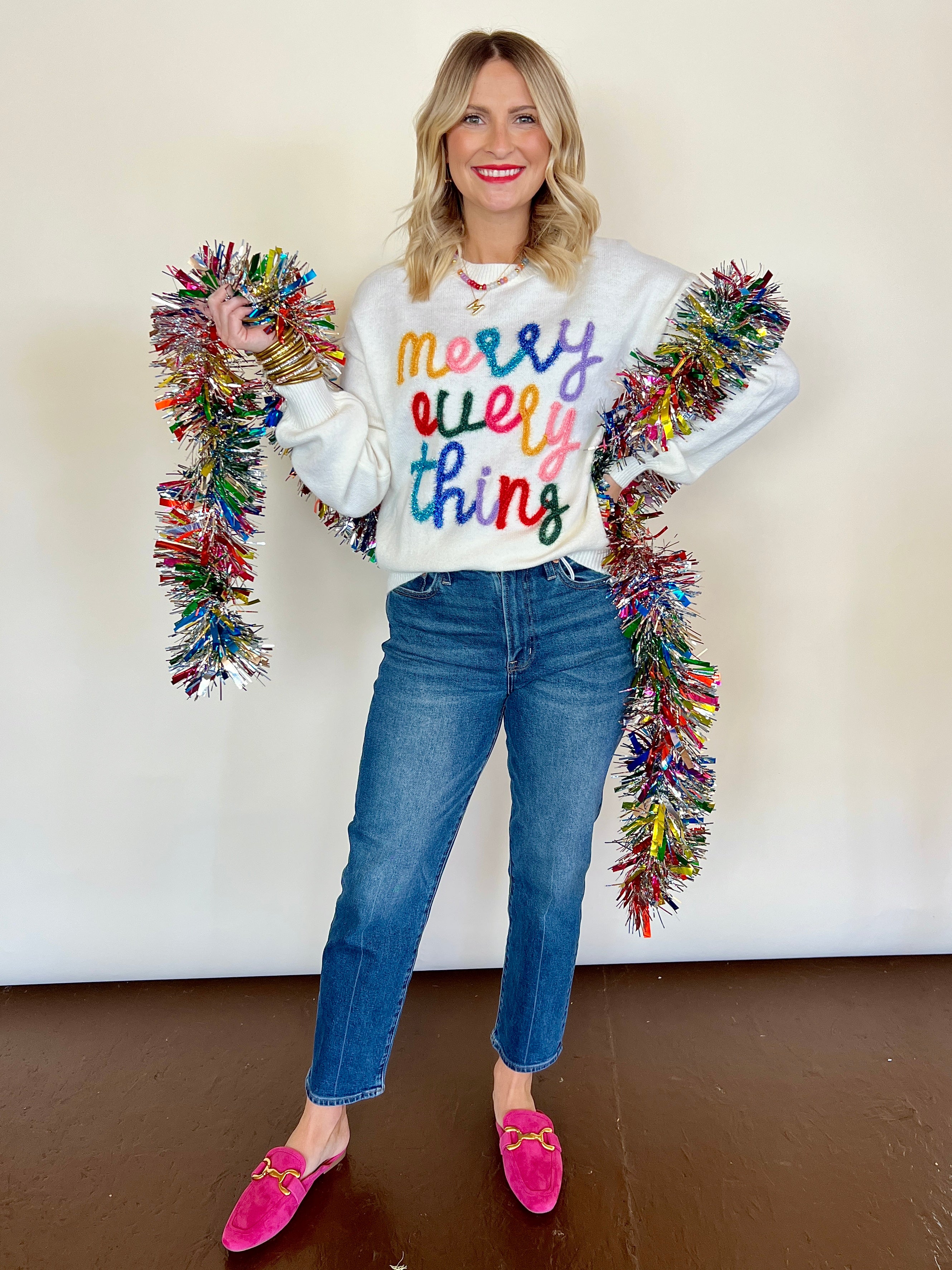 Tinsel Merry Everything Sweater