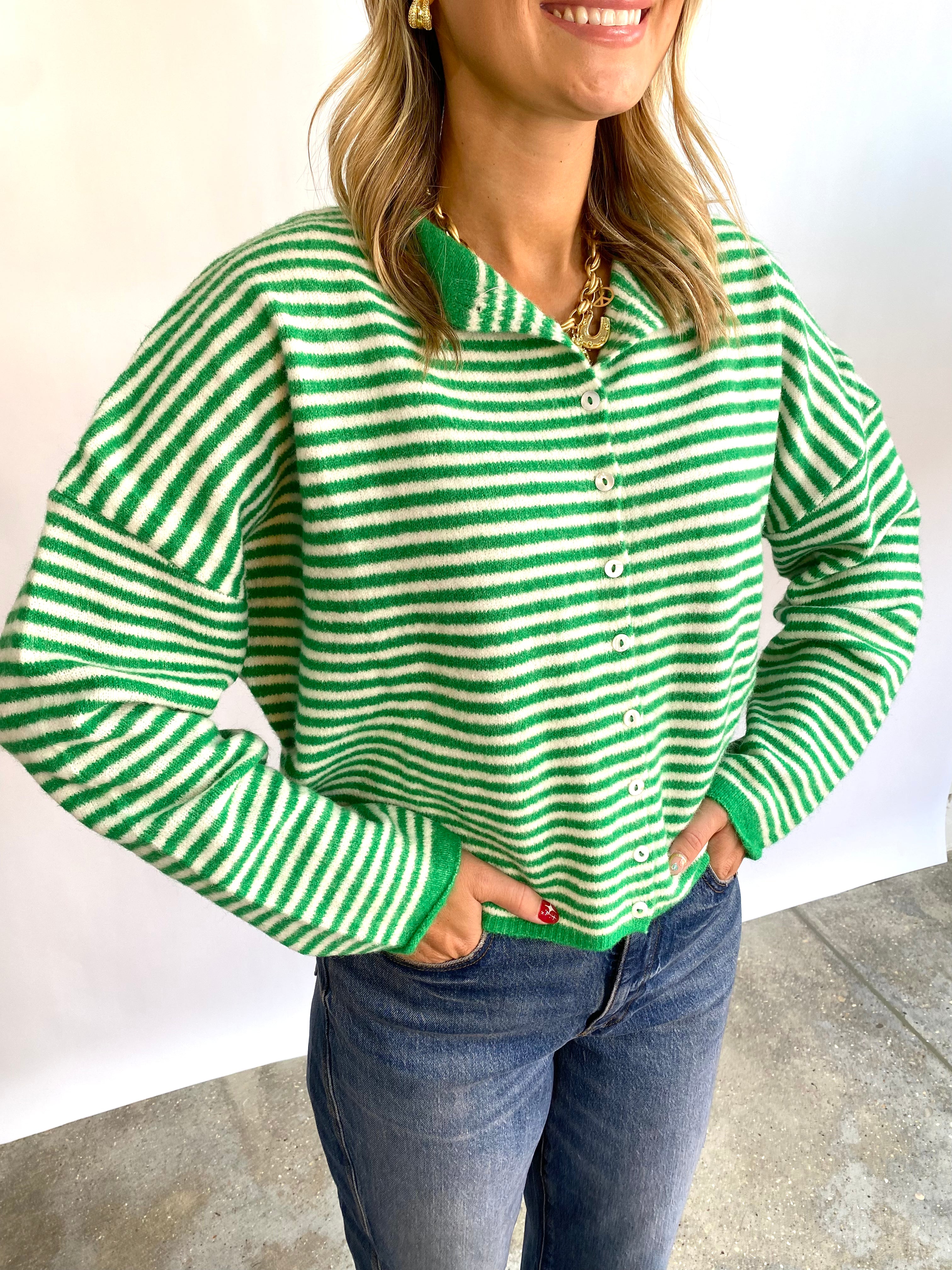 Piper Striped Cardigan