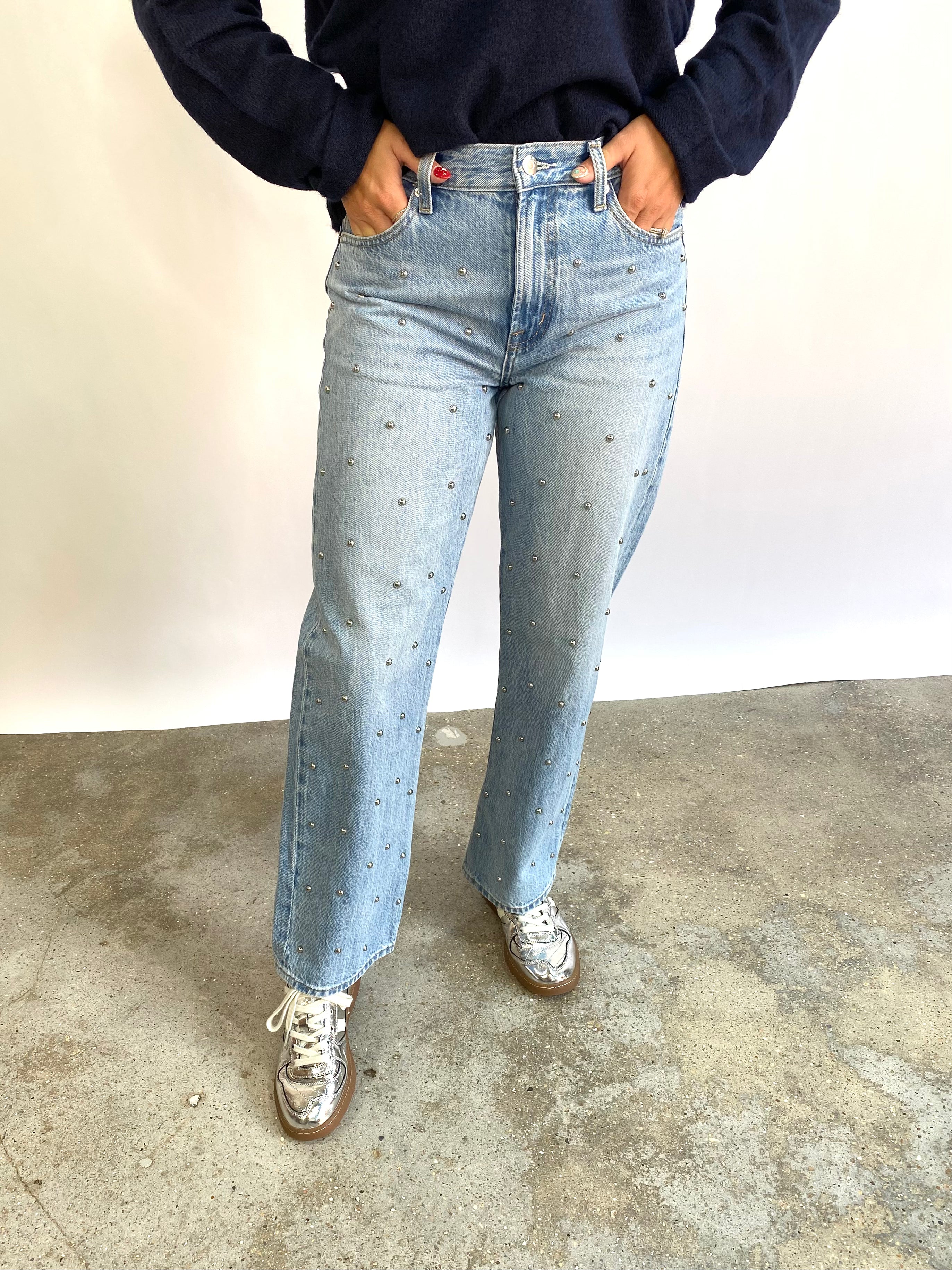 Pistola Lexi Mid Rise Bowed Straight