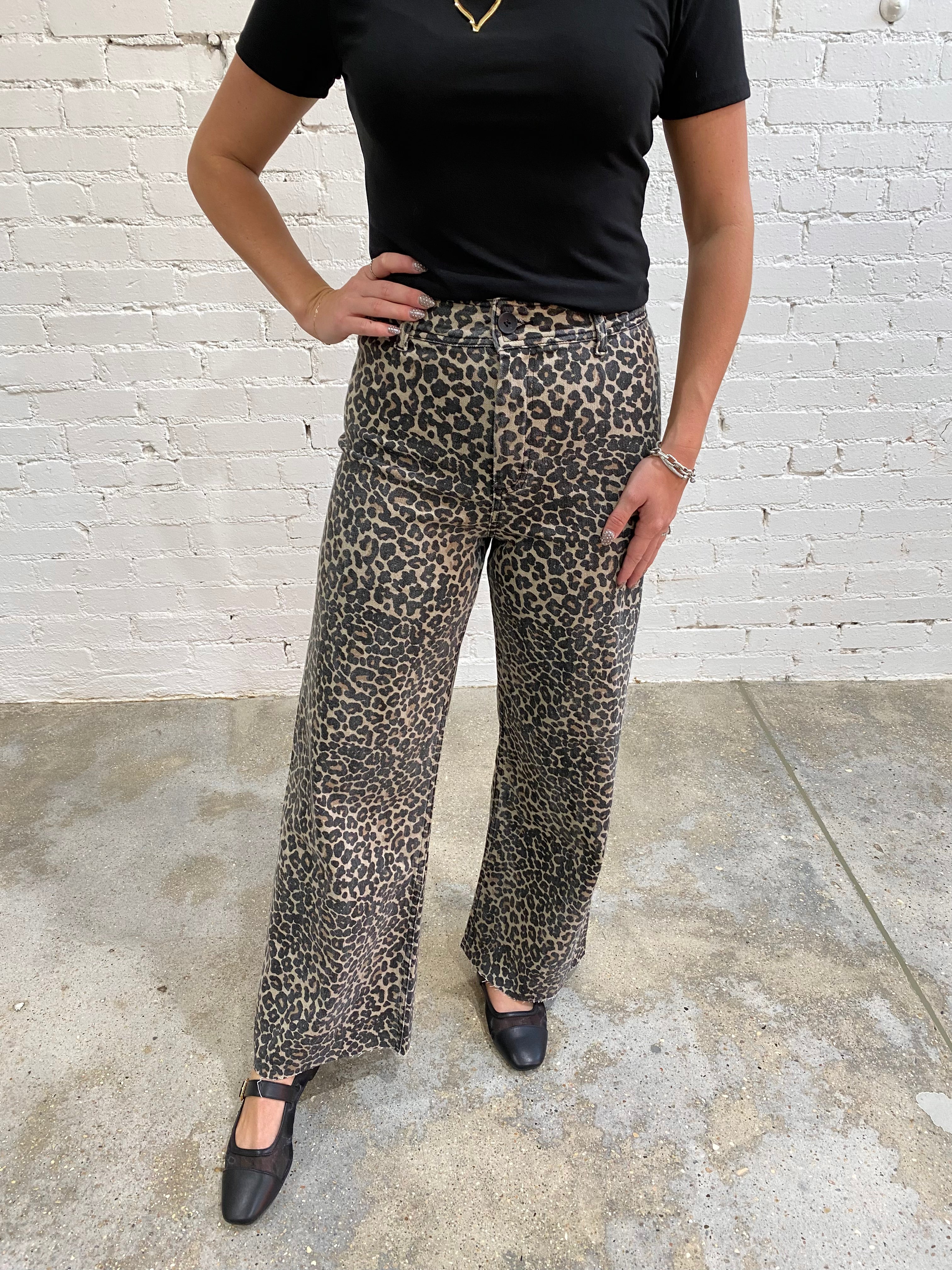 MY MUSE Leopard Wide Leg