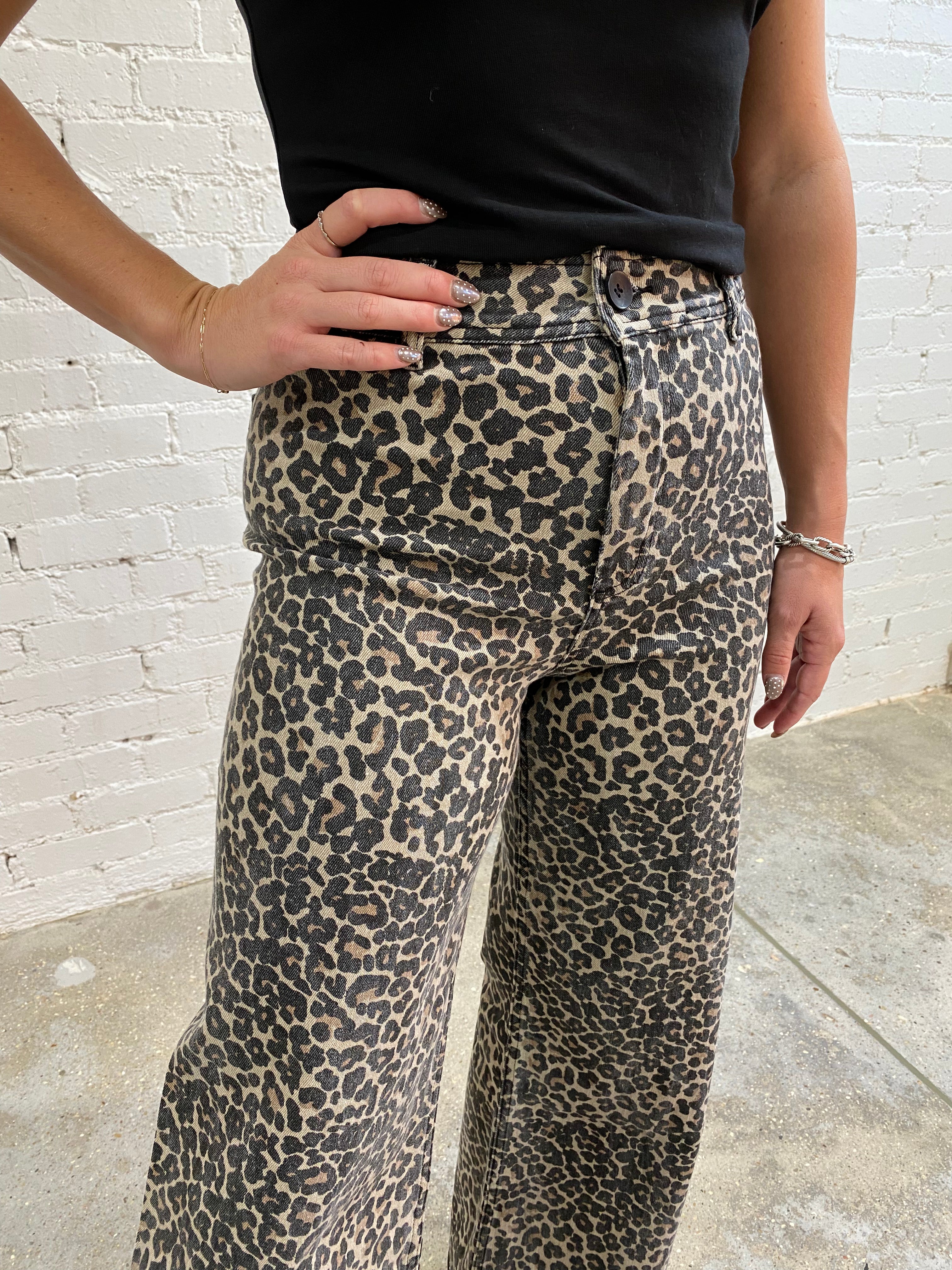 MY MUSE Leopard Wide Leg