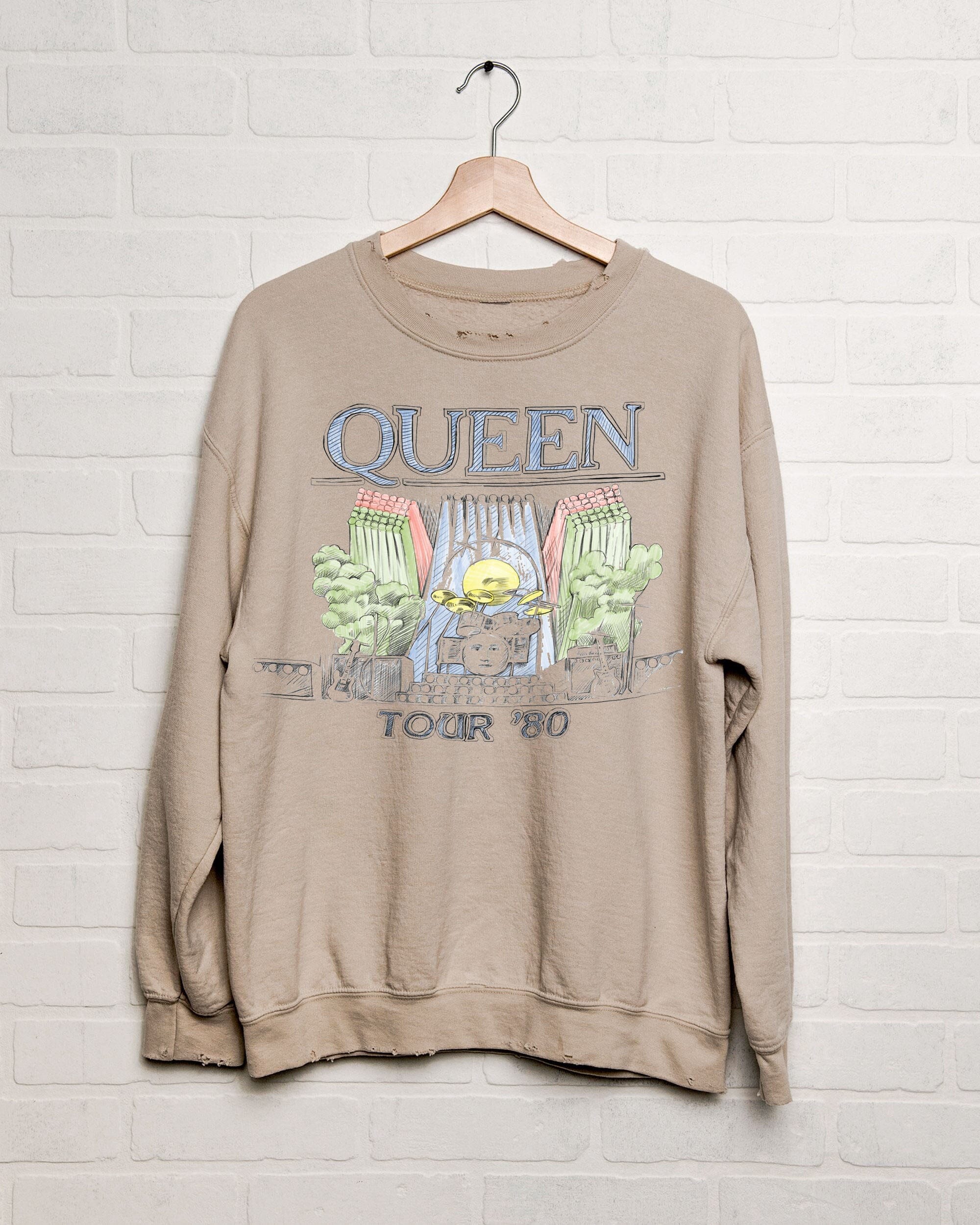 [Livy Lu] Queen 1980 Tour Thrifted Sweatshirt