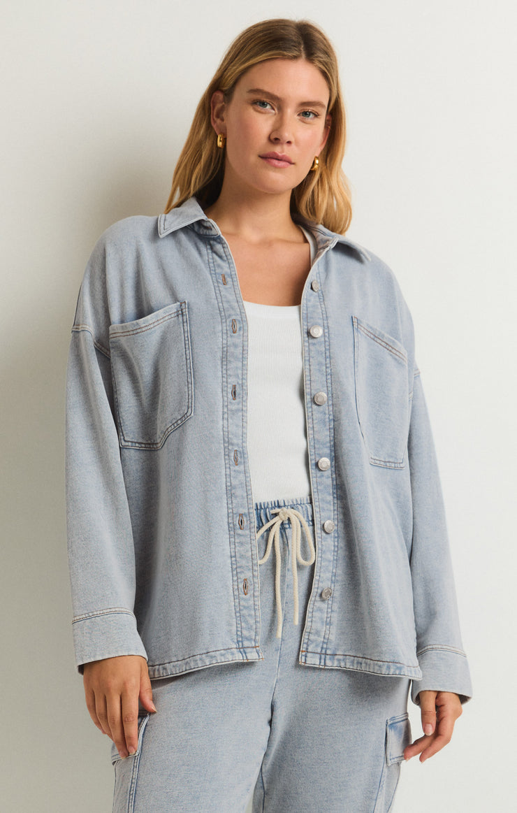 Z Supply All Day Knit Denim Jacket