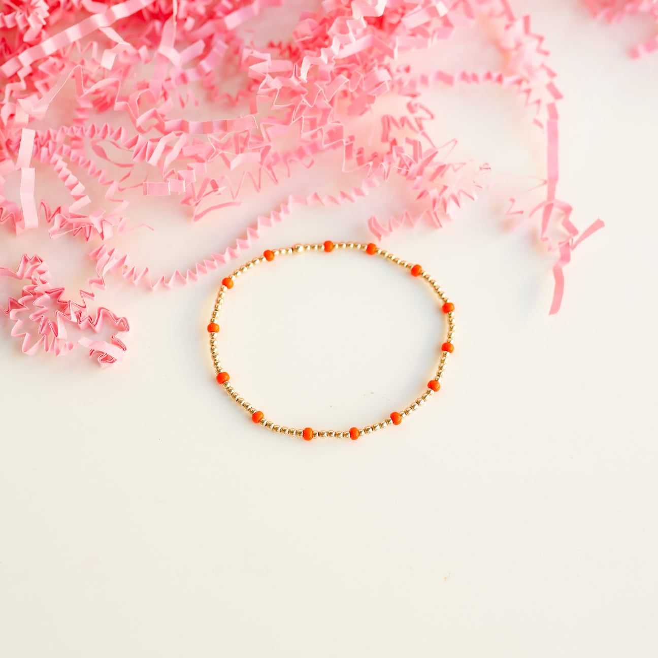 Beaded Blonde Dainty Poppi Bracelet