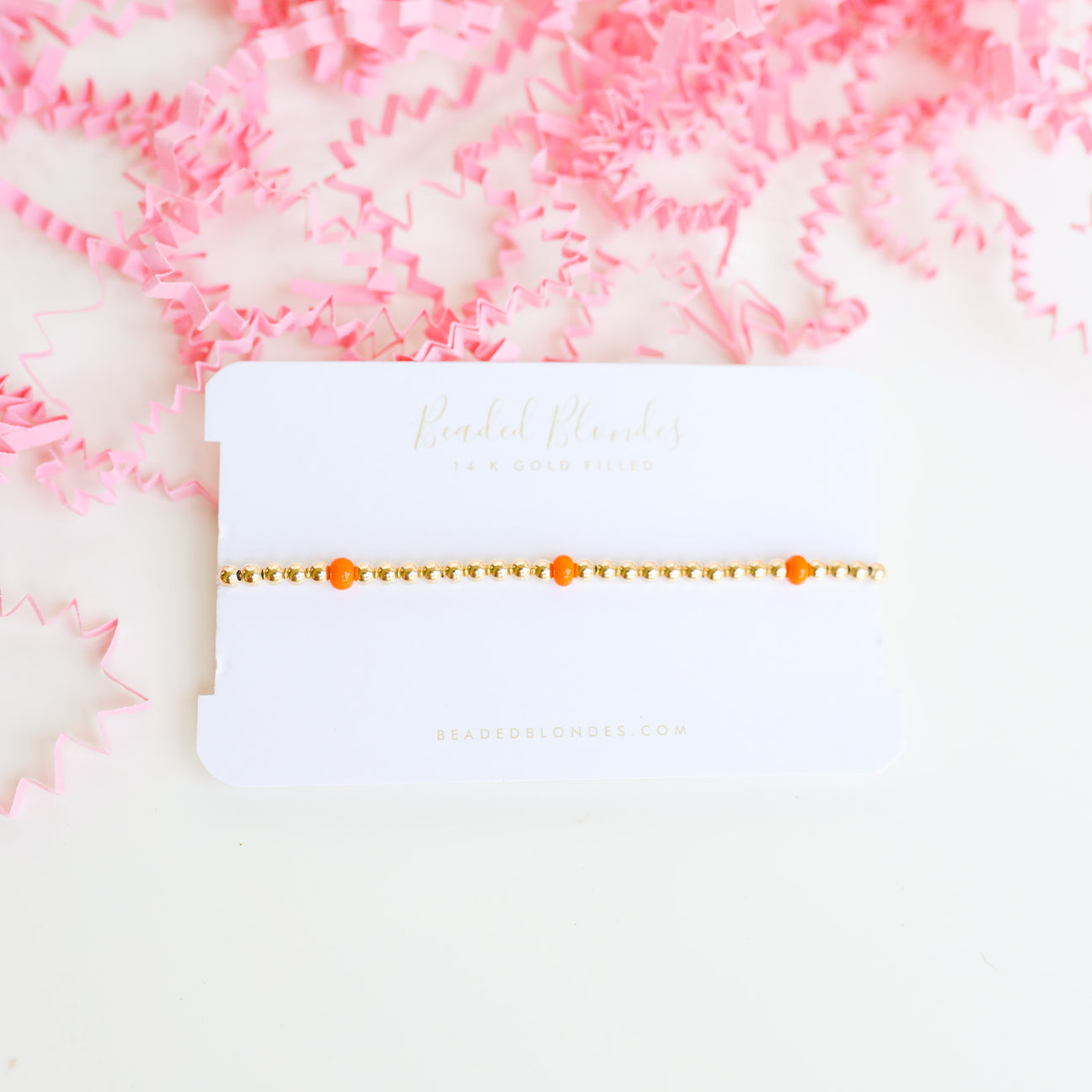 Beaded Blonde Poppi Bracelet