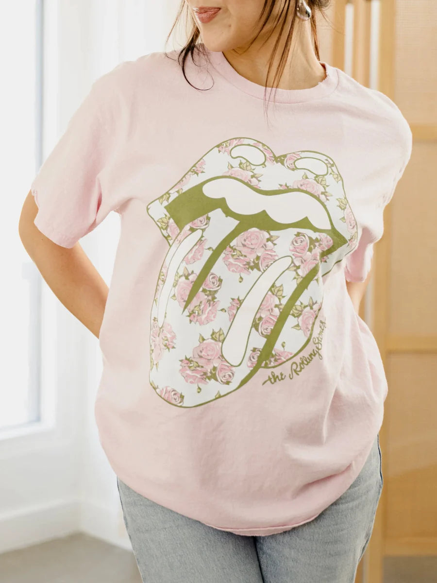 Rolling Stones Floral Thrifted