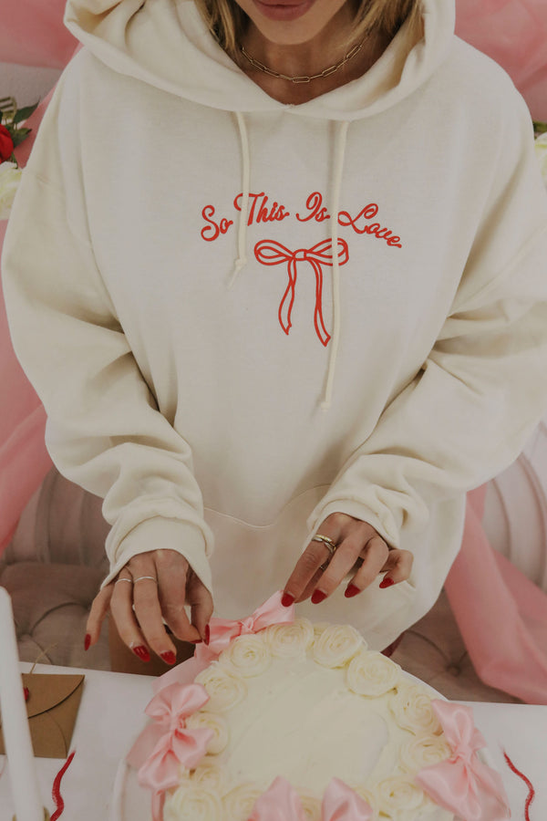 [F+S] So this is love bow hoodie